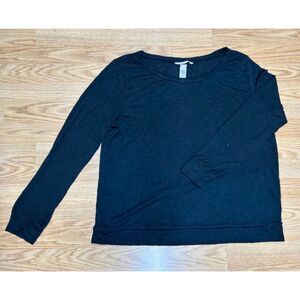 XL - Women's VS- Victoria's Secret long sleeve - black knit top